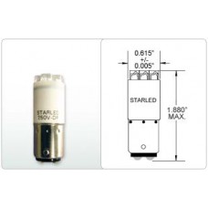 T-4 1/2 DOUBLE CONTACT BAYONET 188 (FLAT-TOP LEDS)