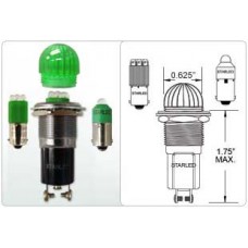 LAMPHOLDER FOR T-3 ¼ MINIATURE BAYONET BASE  - Mounting Dia. 11/16 (0.690”)