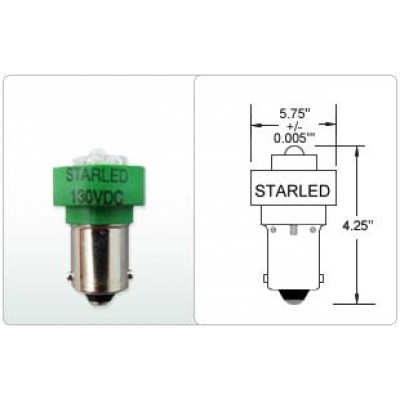 MINIATURE BAYONET 44 W/ SUPER FLUX LED