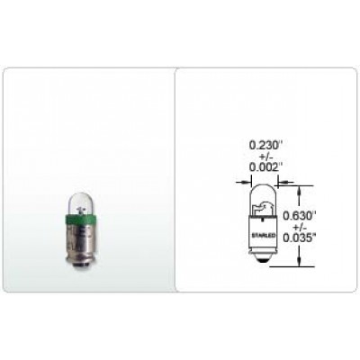 T-1 3/4  MIDGET GROOVE 631 (DOME LED)