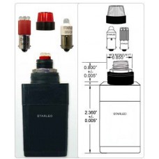 STARLED SPECIAL PILOT LAMP (LARGE)  (Mounting Dia. Hole is 0.630\" Panel thickness is 0.040\" to 0.280\" )