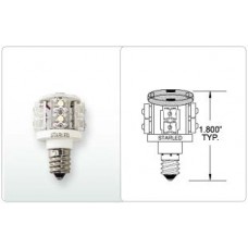 WARNING LIGHT CANDELABRA SCREW BASE W/8 SUPER FLUX LEDS